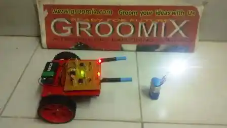 Light controlling robot or light following robot (Without microcontroller) 